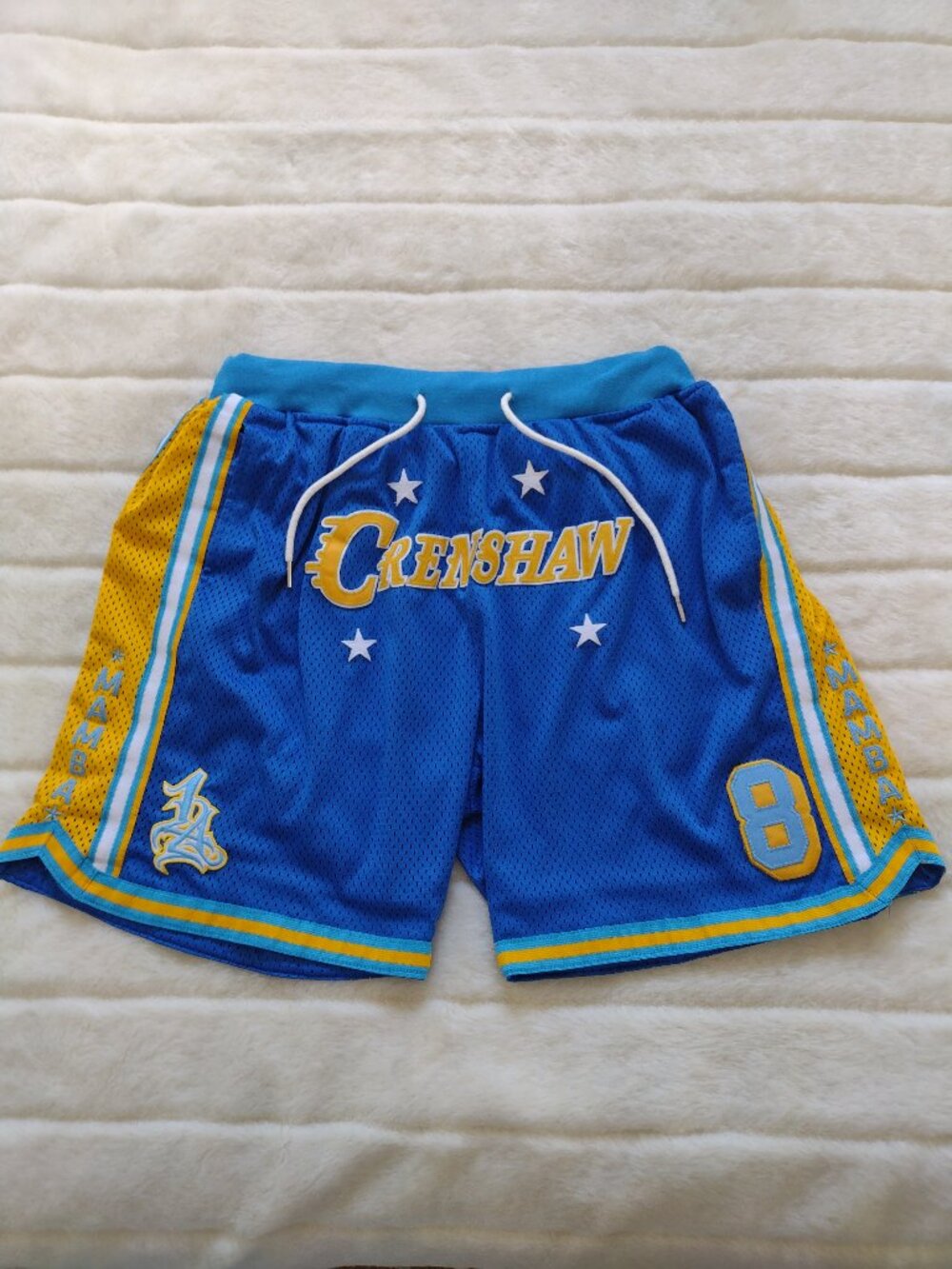 Headgear Classics Crenshaw Kobe Bryant Shorts #8 XL Blue